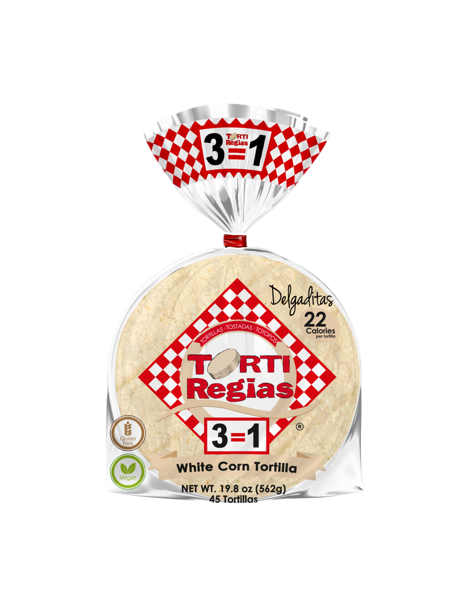 Torti Regias - White Corn Torillas 45 count (19.08oz)