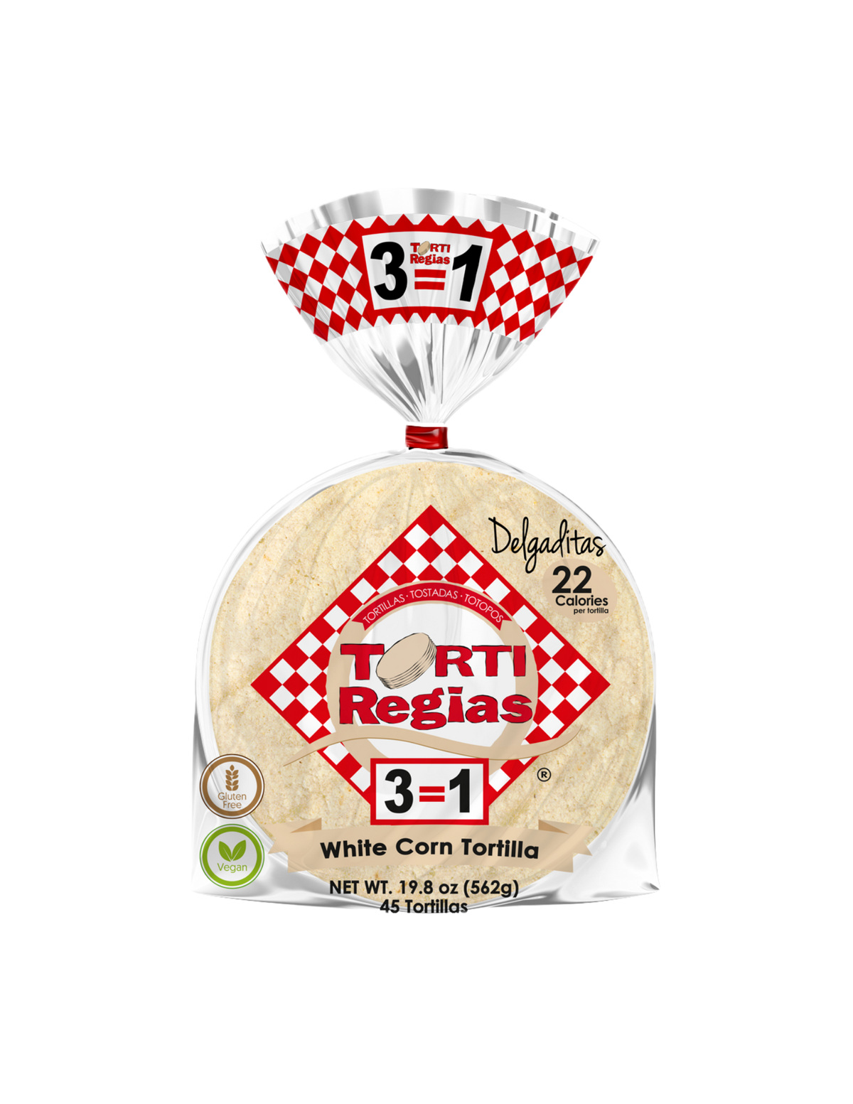 Torti Regias - White Corn Torillas 45 count (19.08oz)