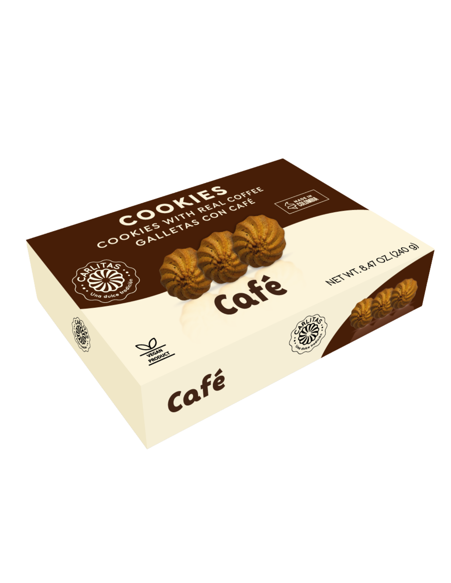 GALLETAS CARLITAS  - Cafe Flavored Cookies