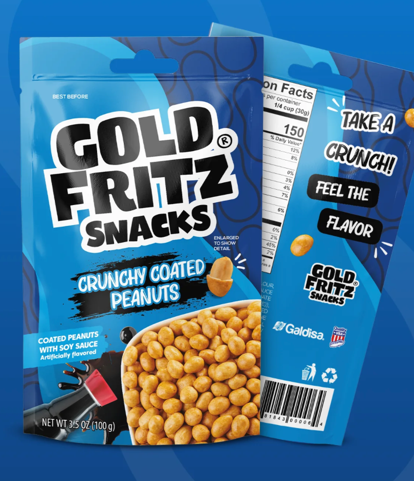 Gold Fritz Snacks - Crunchy Coated Peanuts (Soy Sauce)